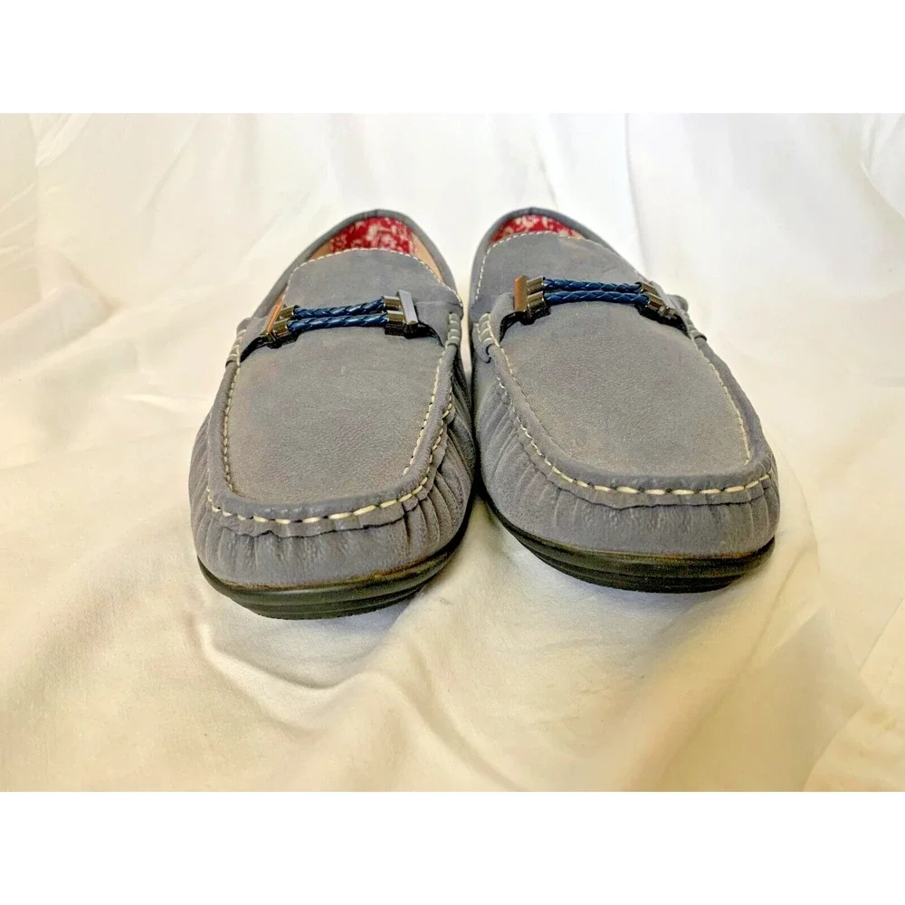 Stacy Adams Loafers Men's Size 12 Blue Slip-on Buckle Shoes
